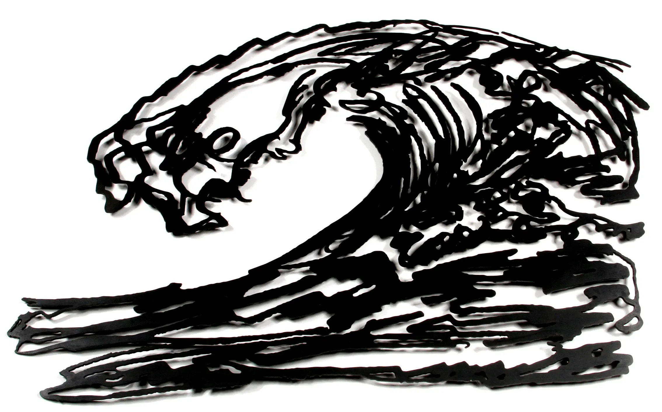 Metal sketch of another wave